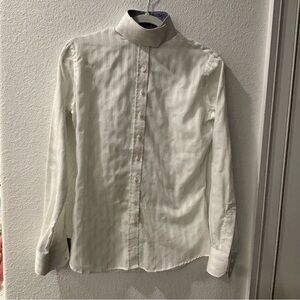 Chic White Button-Up Blouse